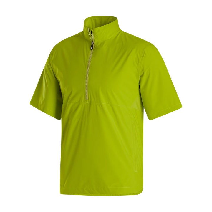 Footjoy Men's HydroLite X Short Sleeve Rain Shirt - ACID LIME