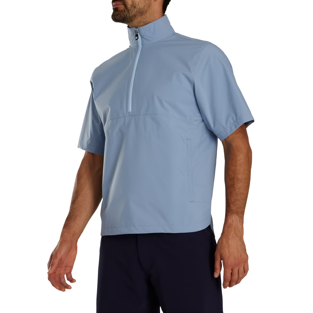 Footjoy Men's HydroLite X Short Sleeve Rain Shirt - STORM