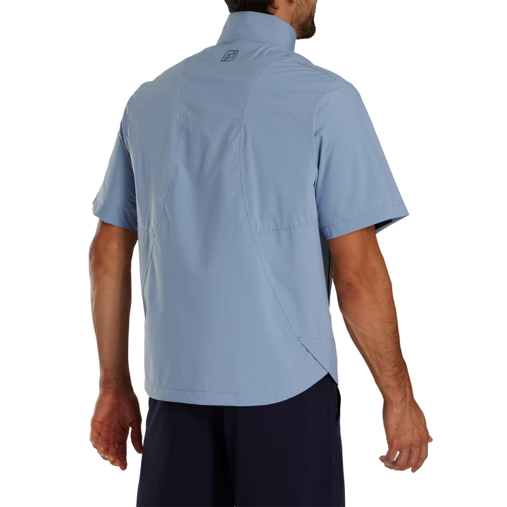 Footjoy Men's HydroLite X Short Sleeve Rain Shirt - STORM