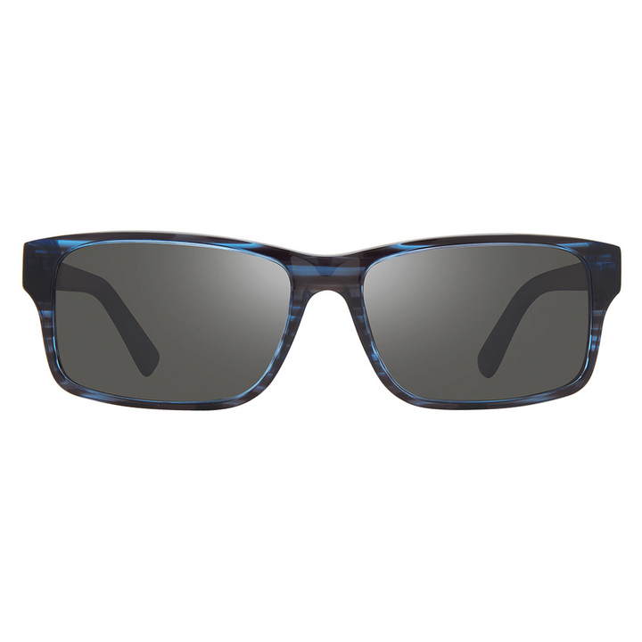 Revo Unisex FINLEY |Eco-friendly Polarized Sunglasses - Blue Horn/Graphite