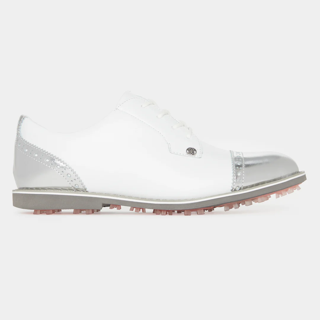 G/FORE WOMEN'S CAP TOE GALLIVANTER GOLF SHOE - SNOW