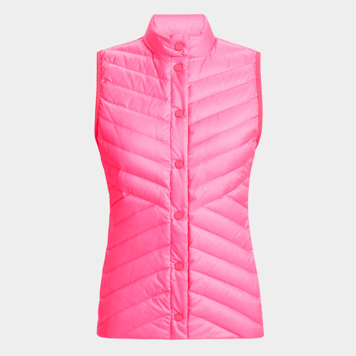 G/FORE WOMENS DOWN QUILTED TAFFETA TECH VEST - KNOCKOUT PINK