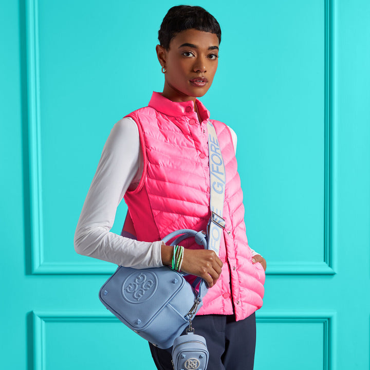 G/FORE WOMENS DOWN QUILTED TAFFETA TECH VEST - KNOCKOUT PINK