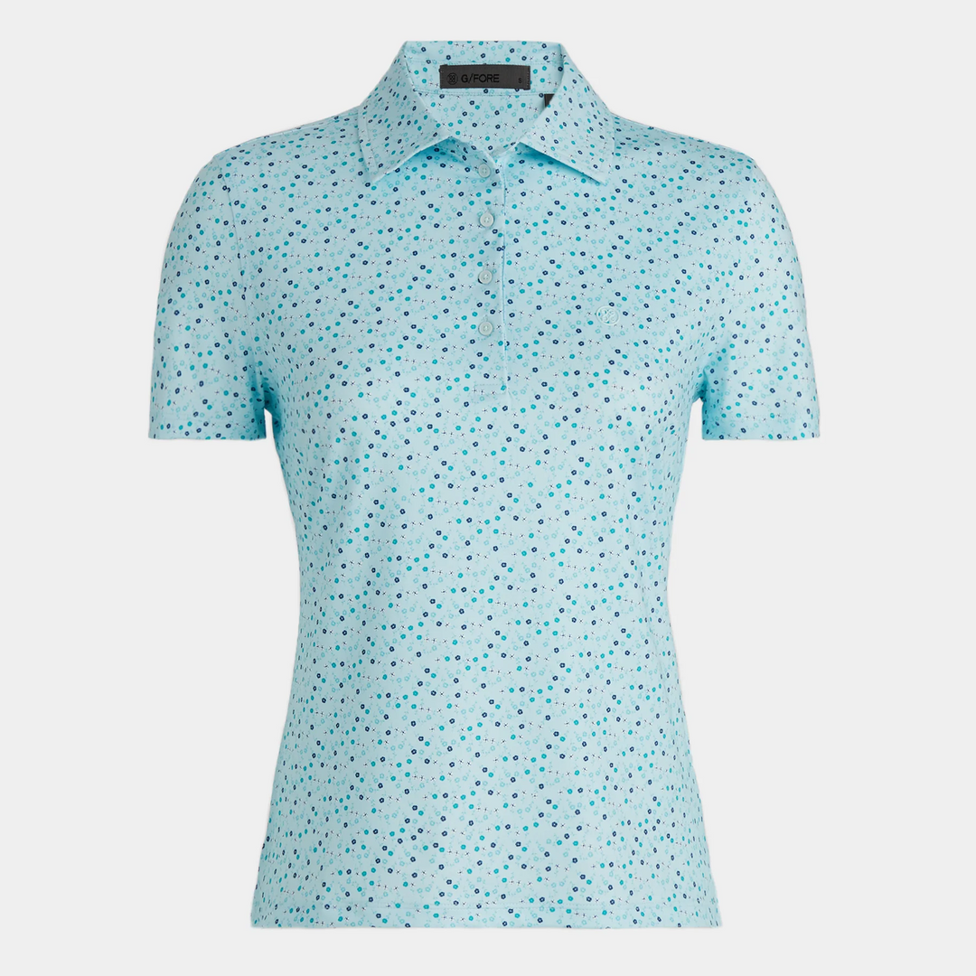 G/FORE WOMENS AYE PAPI TECH JERSEY POLO - DAYBREAK