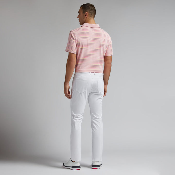 G/FORE MENS MULTI STRIPE TECH PIQUÉ POLO - AMOUR