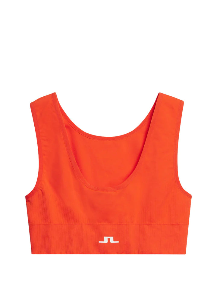 J.Lindeberg Womens Rafiki Top - Tangerine Tango