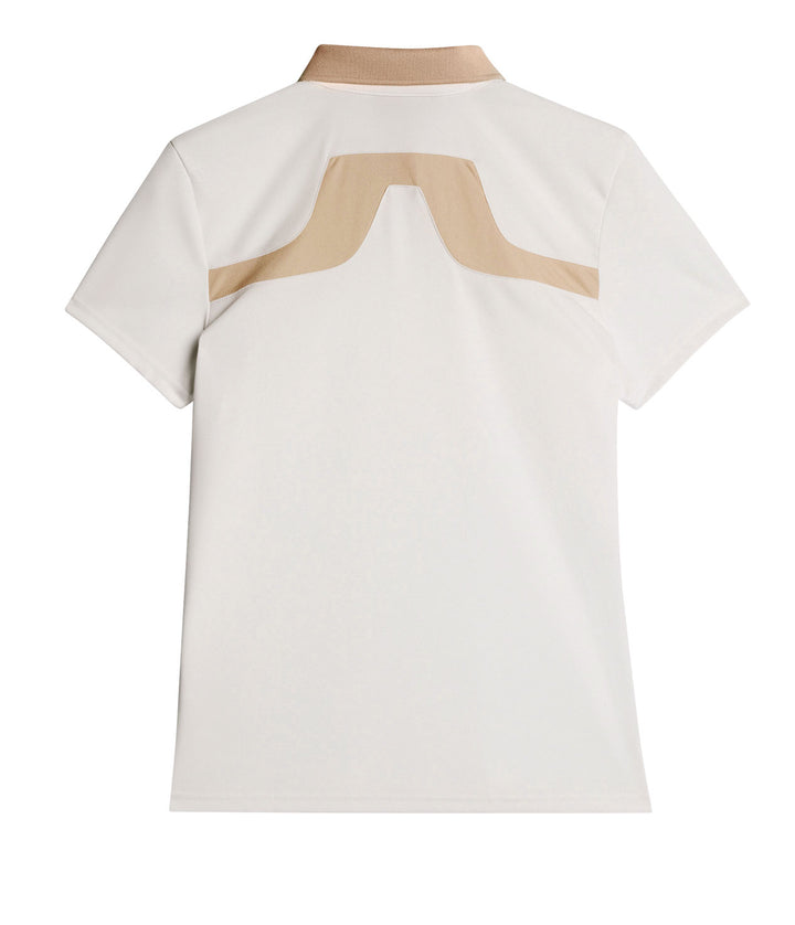 J.Lindeberg Womens Cassie Short Sleeve Polo - White