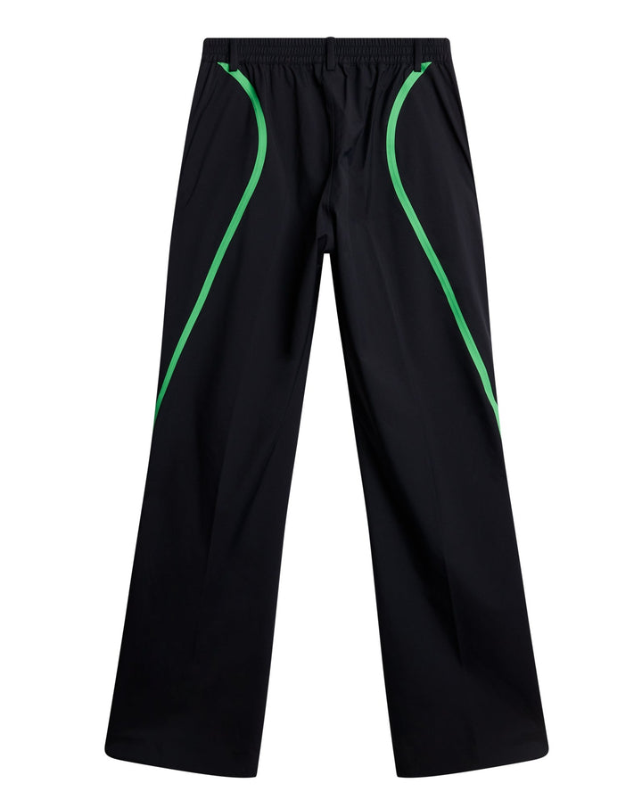 J.Lindeberg Womens Corey Rain Pants - Black / Green