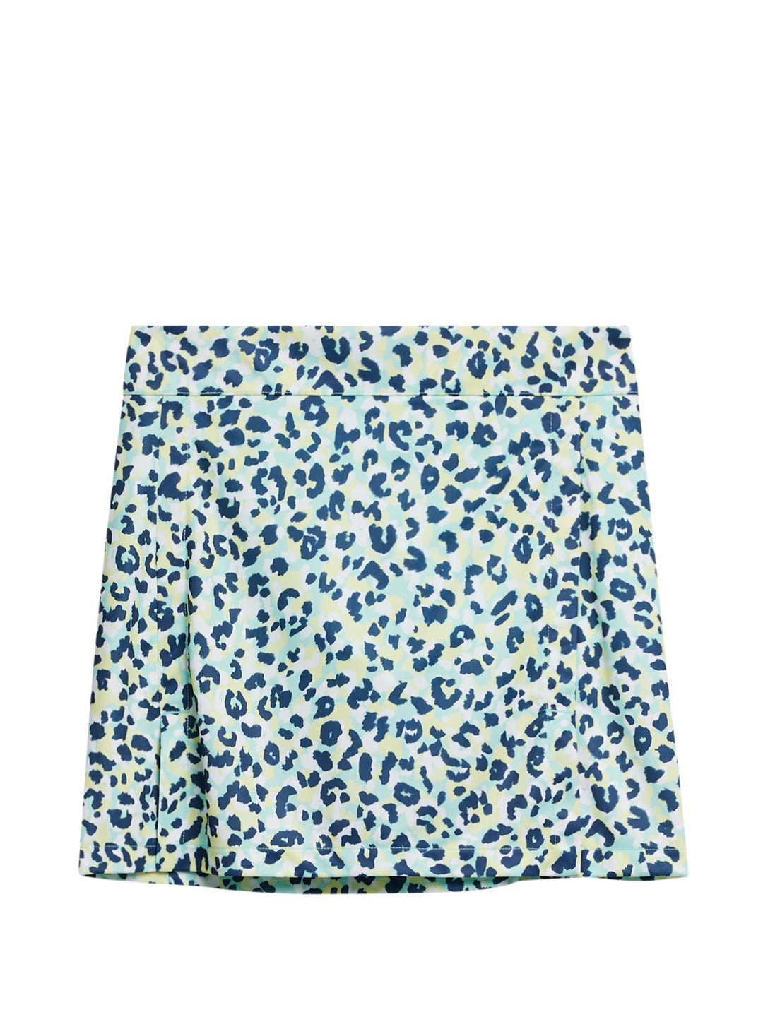 J.Lindeberg Womens Amelie Mid Print Skirt - Leopard Aruba Blue