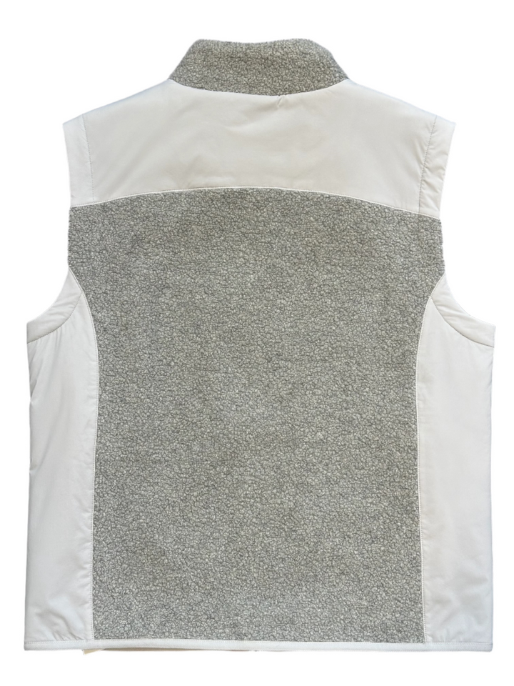 G/FORE MENS ITALIAN WOOL BLEND SHERPA VEST - NIMBUS