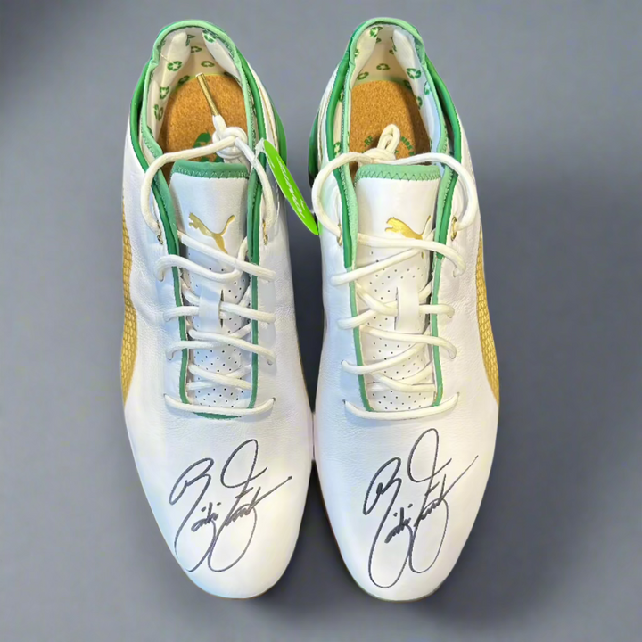 Puma Men's TOUR - WASTE MANAGEMENT LTD EDITION RICKIE FOWLER SIGNED IGNITE PROADAPT Golf Shoes - WHITE / TEAM GOLD