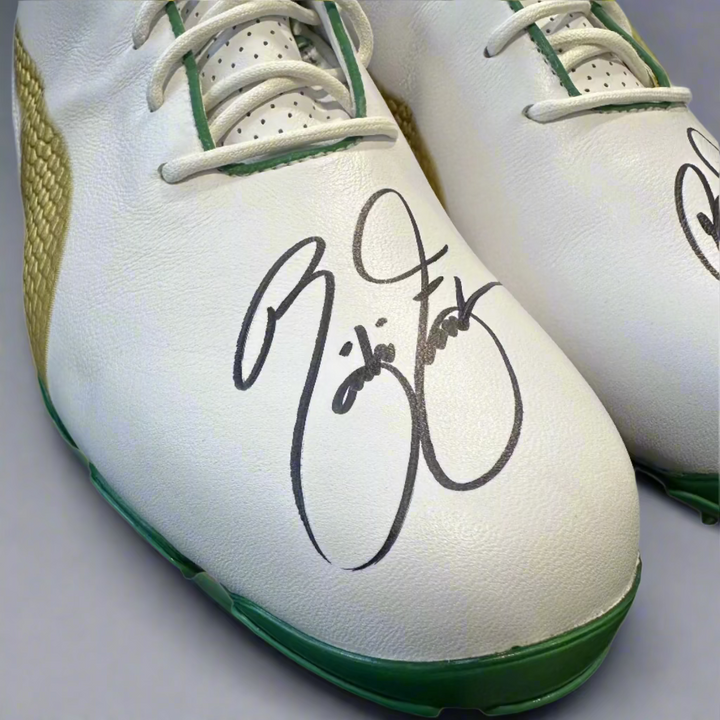 Puma Men's TOUR - WASTE MANAGEMENT LTD EDITION RICKIE FOWLER SIGNED IGNITE PROADAPT Golf Shoes - WHITE / TEAM GOLD