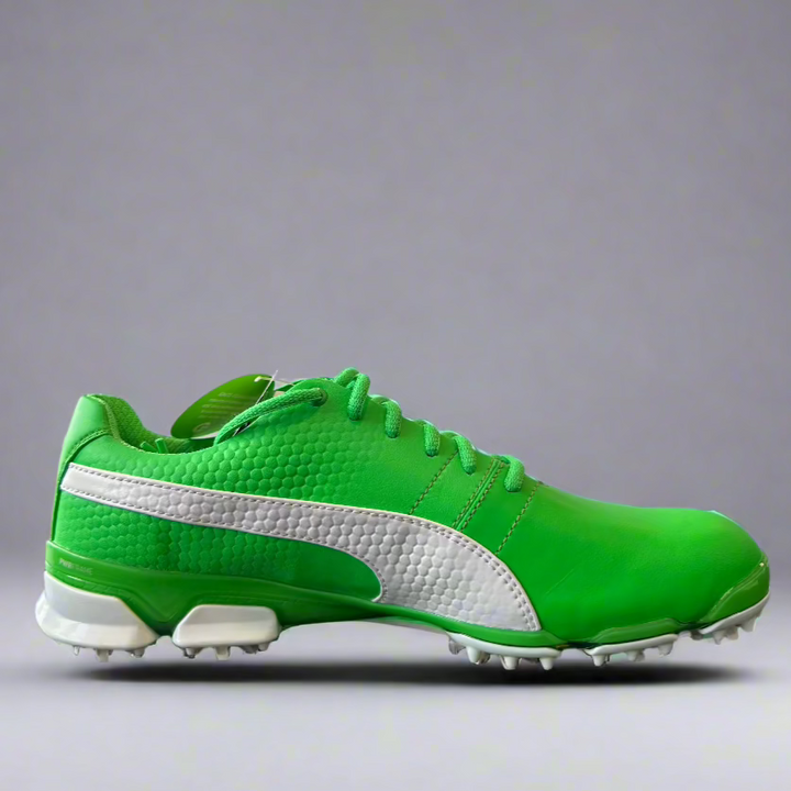 Puma Men's TOUR RICKIE FOWLER AUGUSTA - IGNITE PROADAPT LEATHER Golf Shoes - AUGUSTA GREEN /WHITE