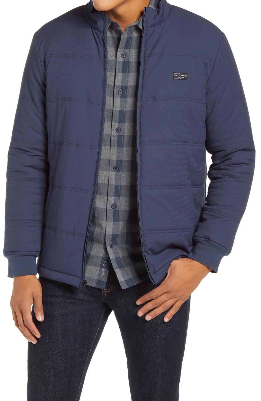 TRAVIS MATHEW INTERLUDE PUFF JACKET - MOOD INDIGO