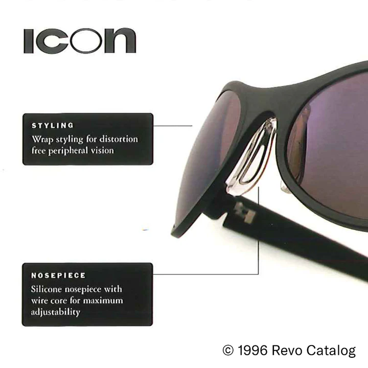 Revo BLACK ICON OVAL Ultra Light Titanium  Polarized Sunglasses - Satin Black/Graphite