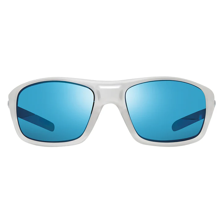 Revo UNISEX Jasper Glass Lens Polarized Sunglasses - Matte Black/H2O Heritage Blue