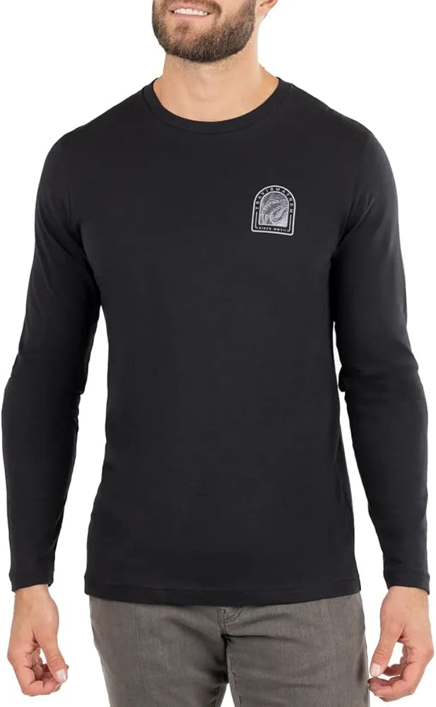 TRAVIS MATHEW LEARN THE ROPES LONG SLEEVE - BLACK