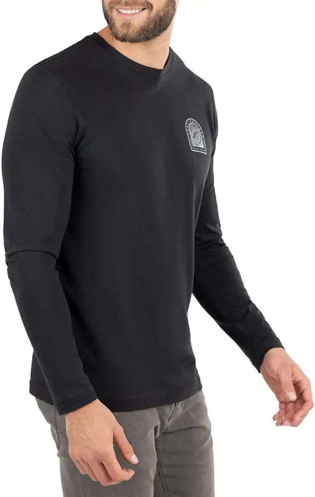 TRAVIS MATHEW LEARN THE ROPES LONG SLEEVE - BLACK