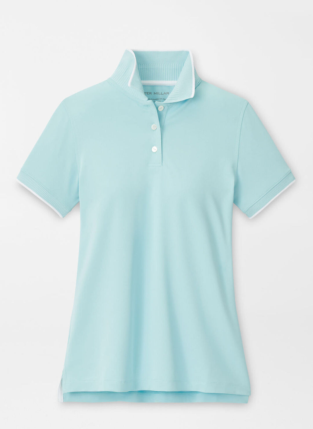 Peter Millar Womens Whitworth Sport Mesh Polo - BLUE SPRUCE/WHITE