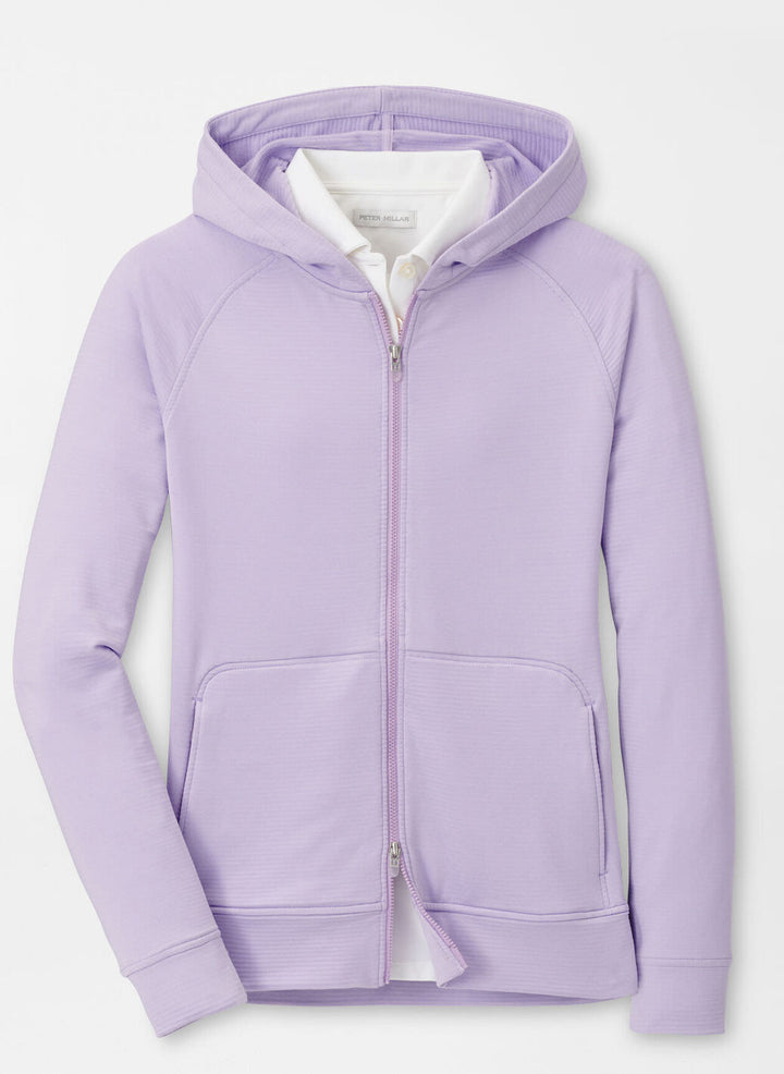 Peter Millar Womens Beaumont Full Zip Hoodie - GARDEN VIOLET