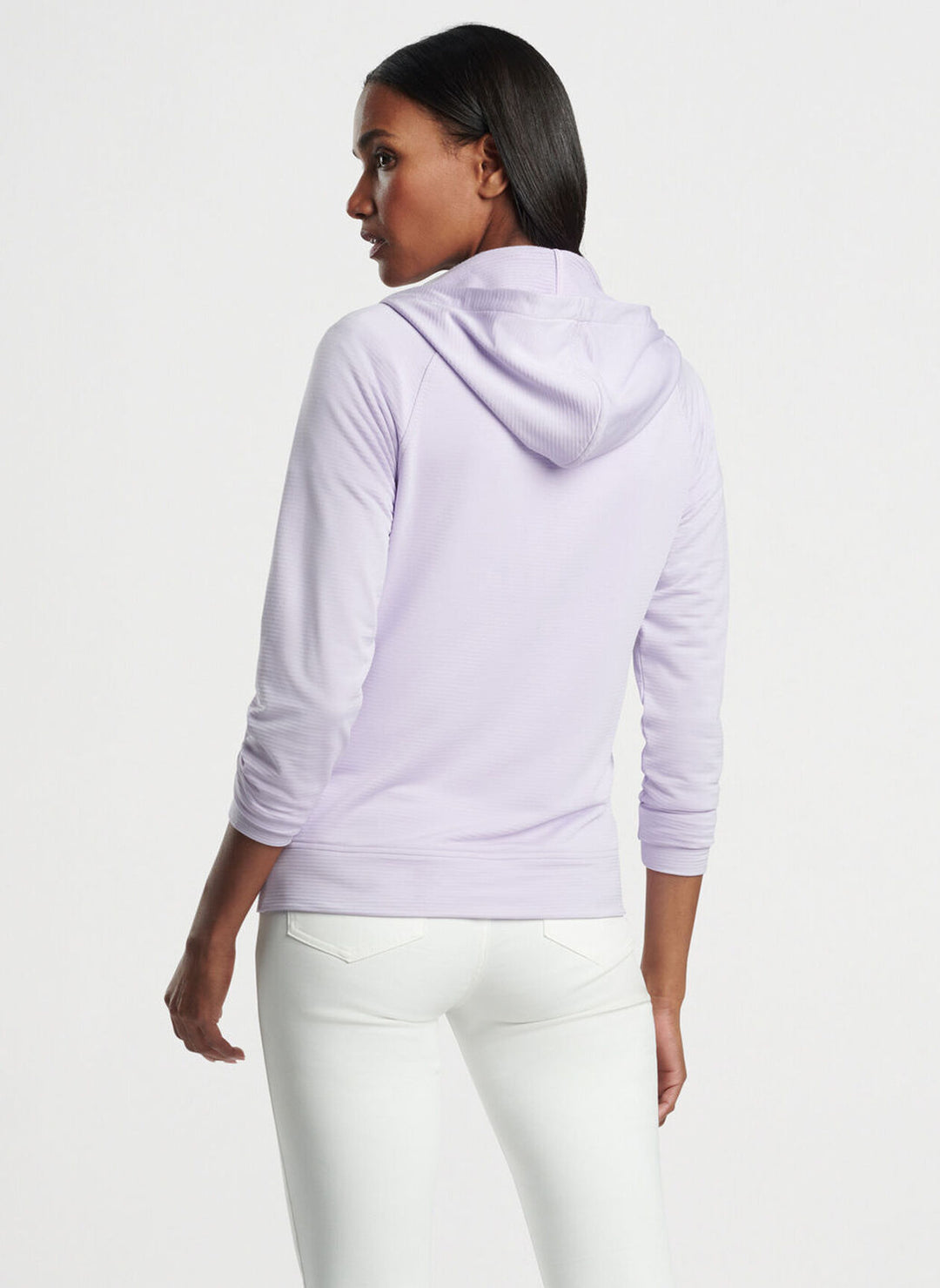 Peter Millar Womens Beaumont Full Zip Hoodie - GARDEN VIOLET