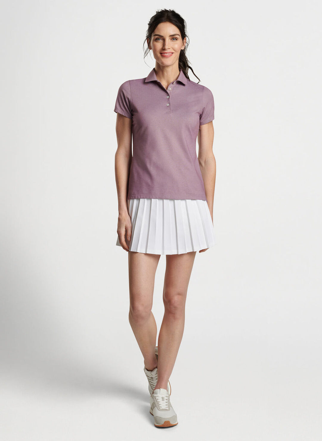 Peter Millar Womens Albatross Polo - PARISIAN FIG