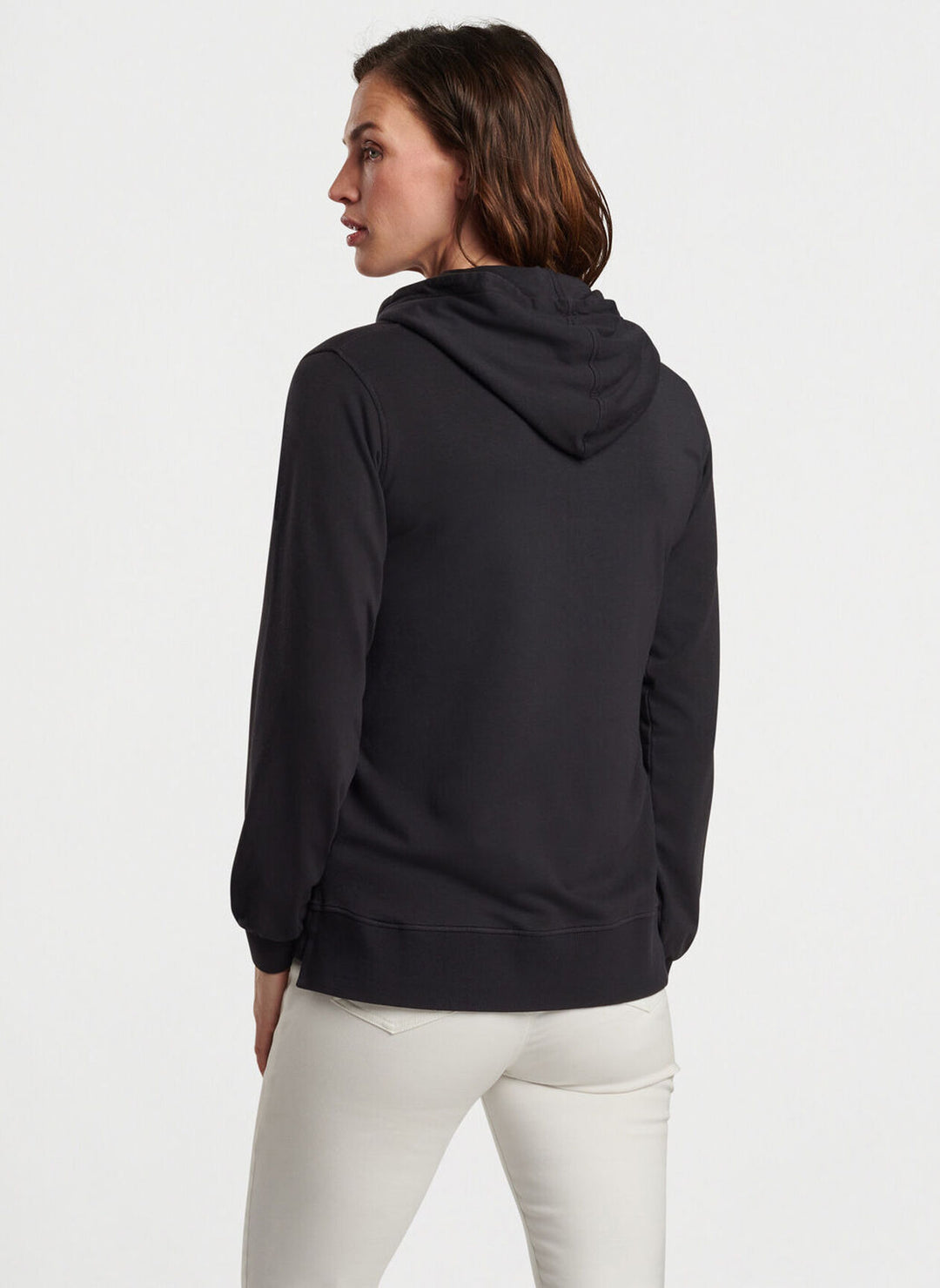 Peter Millar Womens Lava Wash Relaxed Hoodie - BLACK