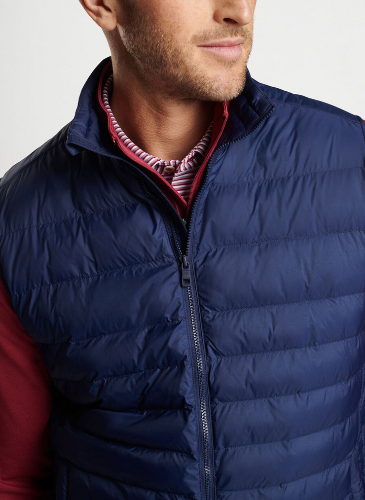 Peter Millar Mens  Classic Fit All Course Vest - NAVY