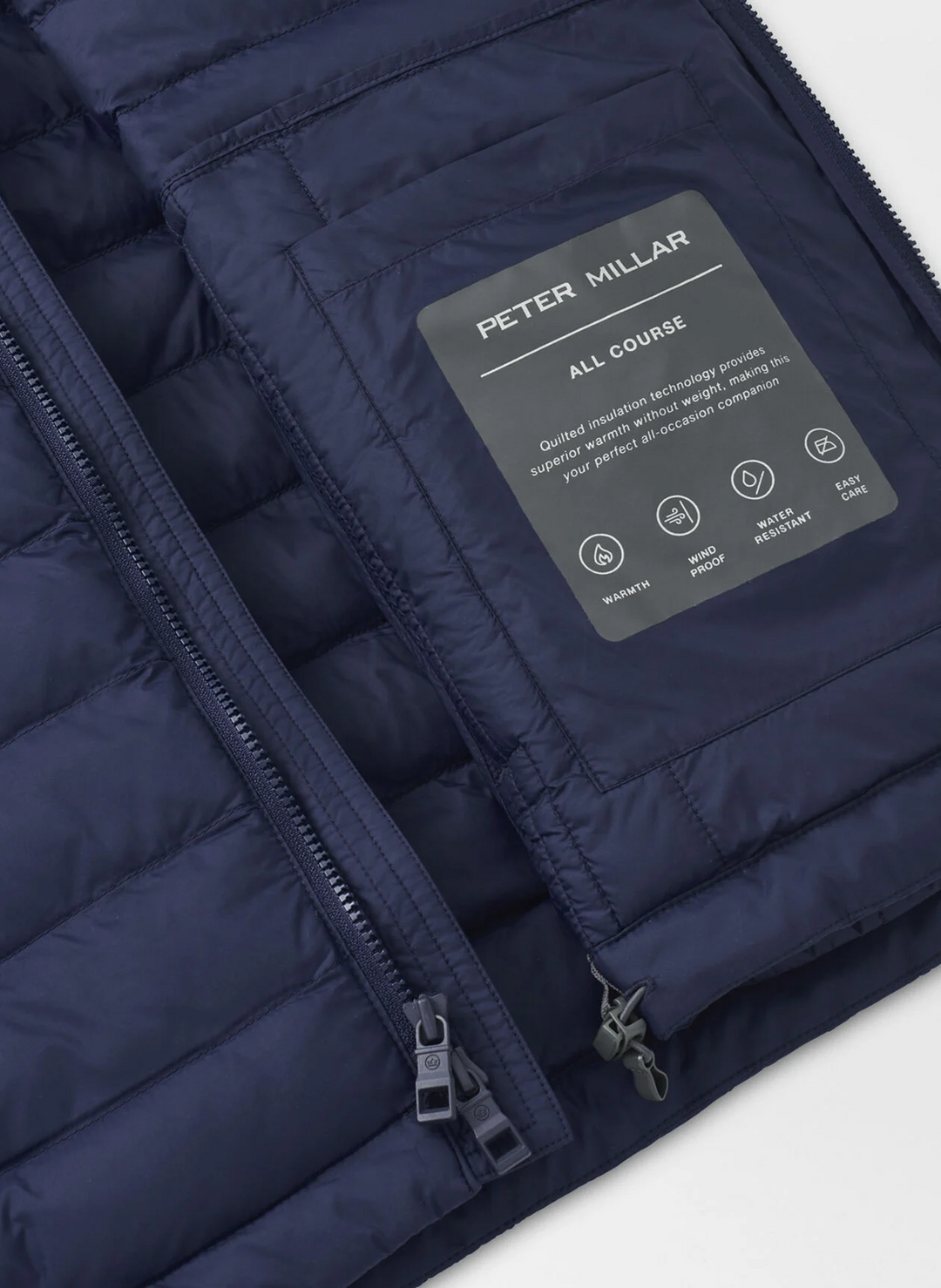 Peter Millar Mens  Classic Fit All Course Vest - NAVY