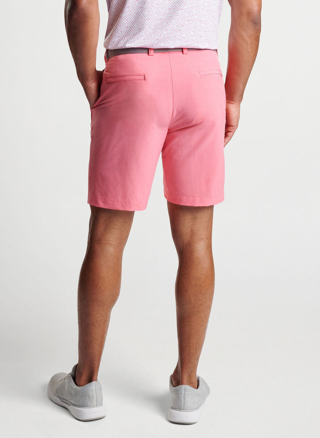 Peter Millar Mens Classic Fit Shackleford Performance Hybrid Short - HULA PINK