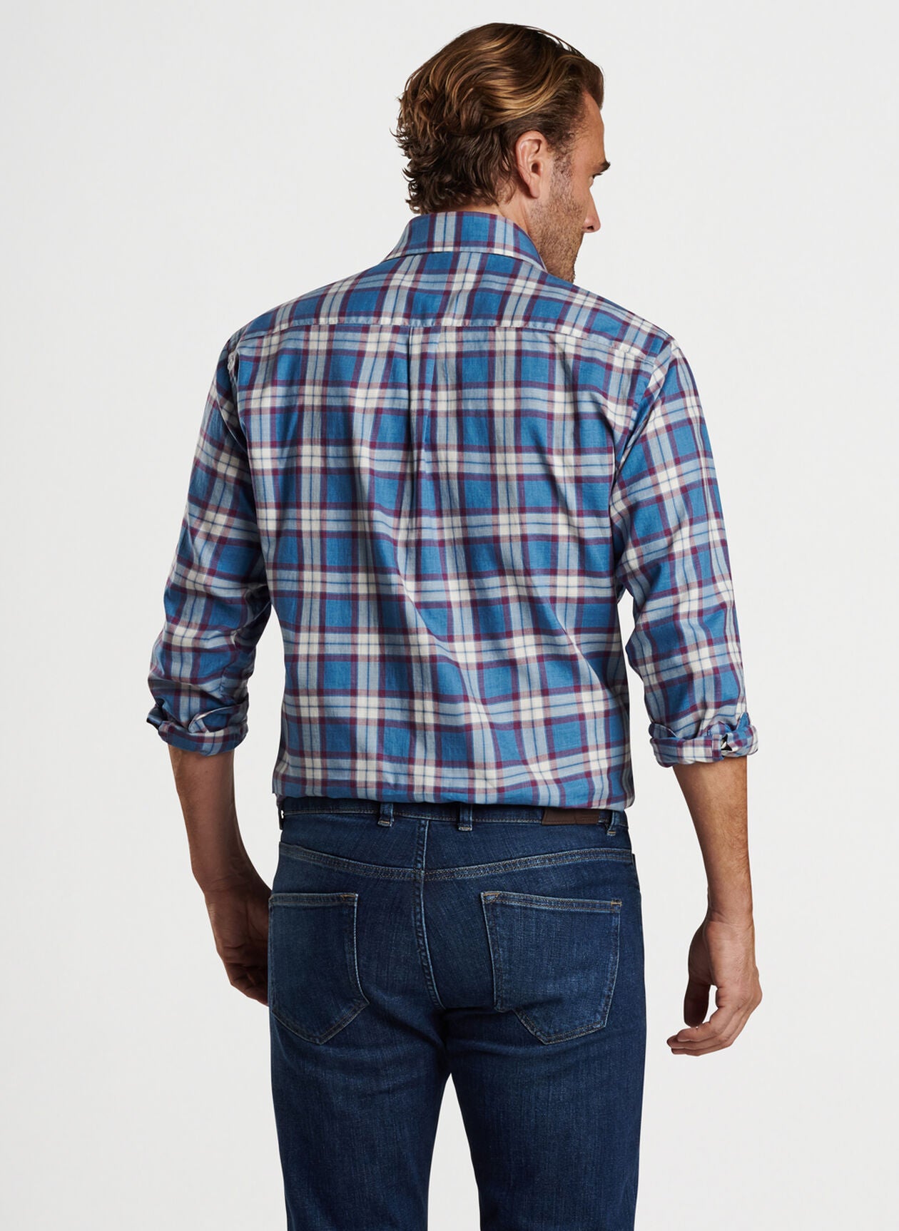 Peter millar denim store shirt