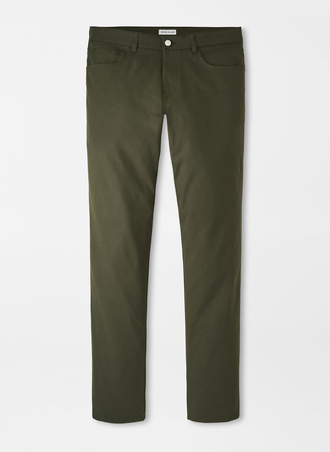 Peter Millar Mens Classic Fit eb66 Performance Five-Pocket Trouser - OLIVE BRANCH