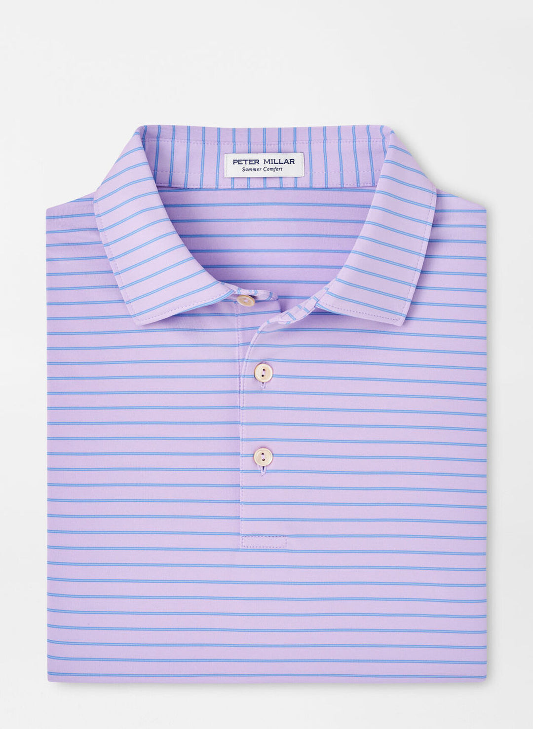 Peter Millar Mens Classic Fit Drum Performance Polo - PETAL PURPLE