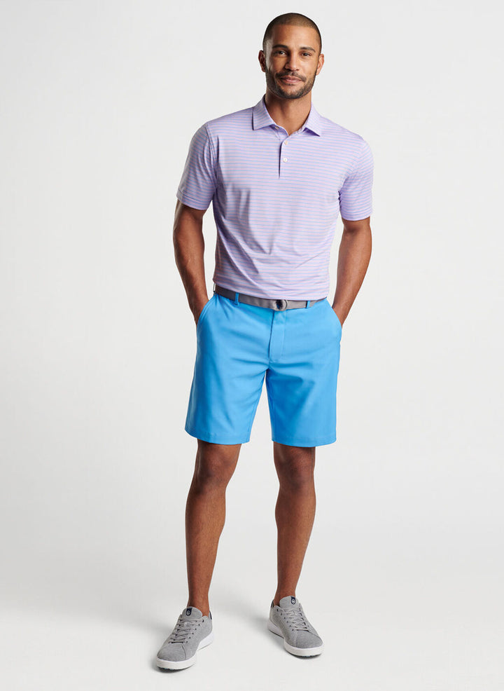 Peter Millar Mens Classic Fit Drum Performance Polo - PETAL PURPLE