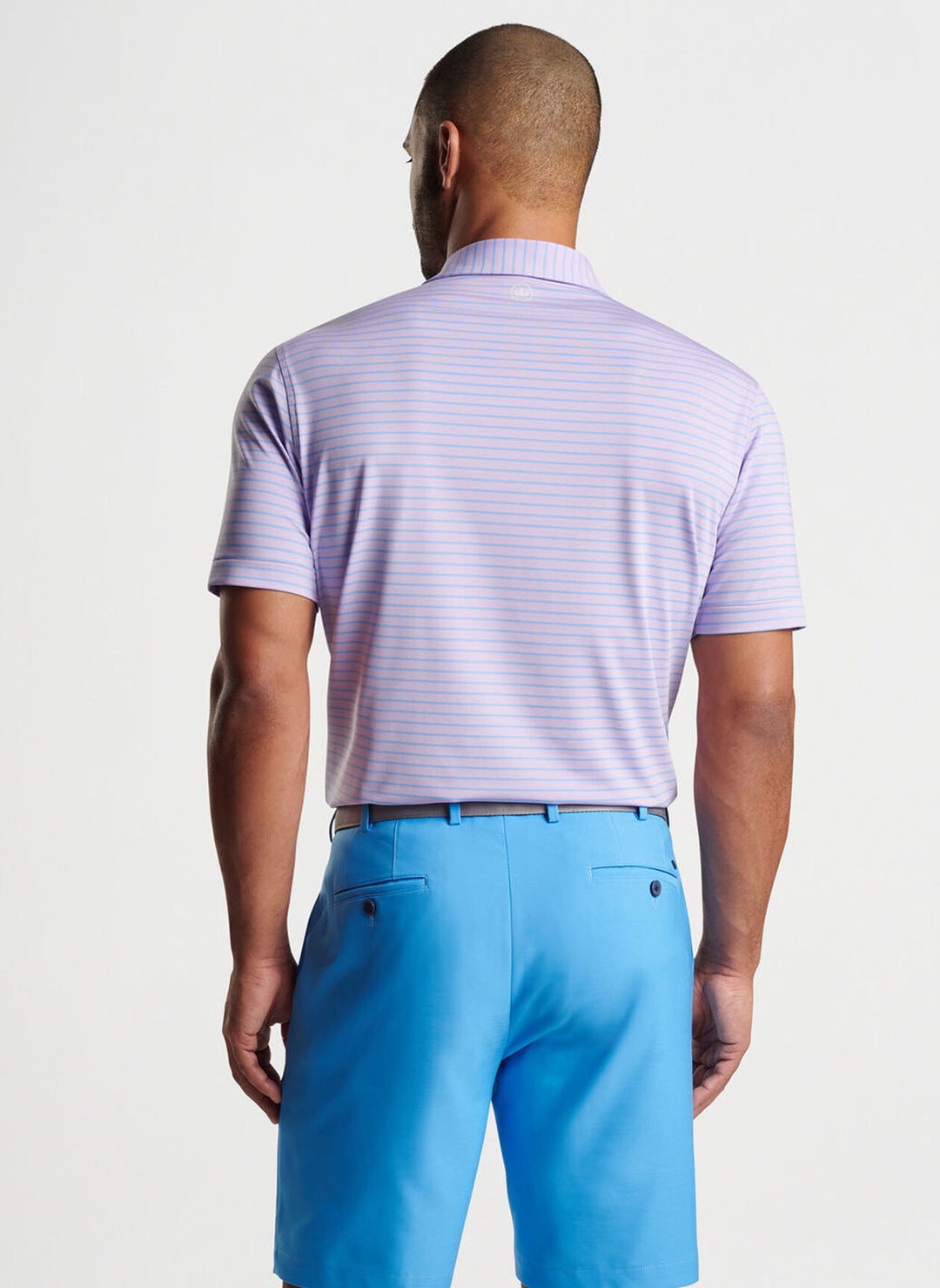 Peter Millar Mens Classic Fit Drum Performance Polo - PETAL PURPLE