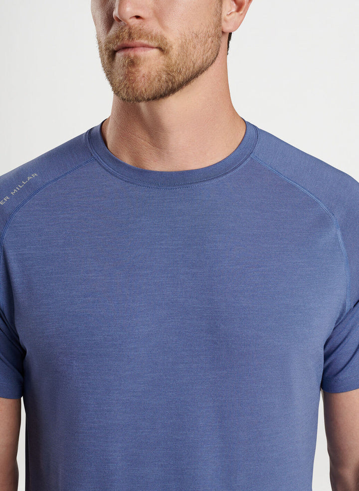 Peter Millar Mens Aurora Performance T-Shirt - ASTRAL BLUE