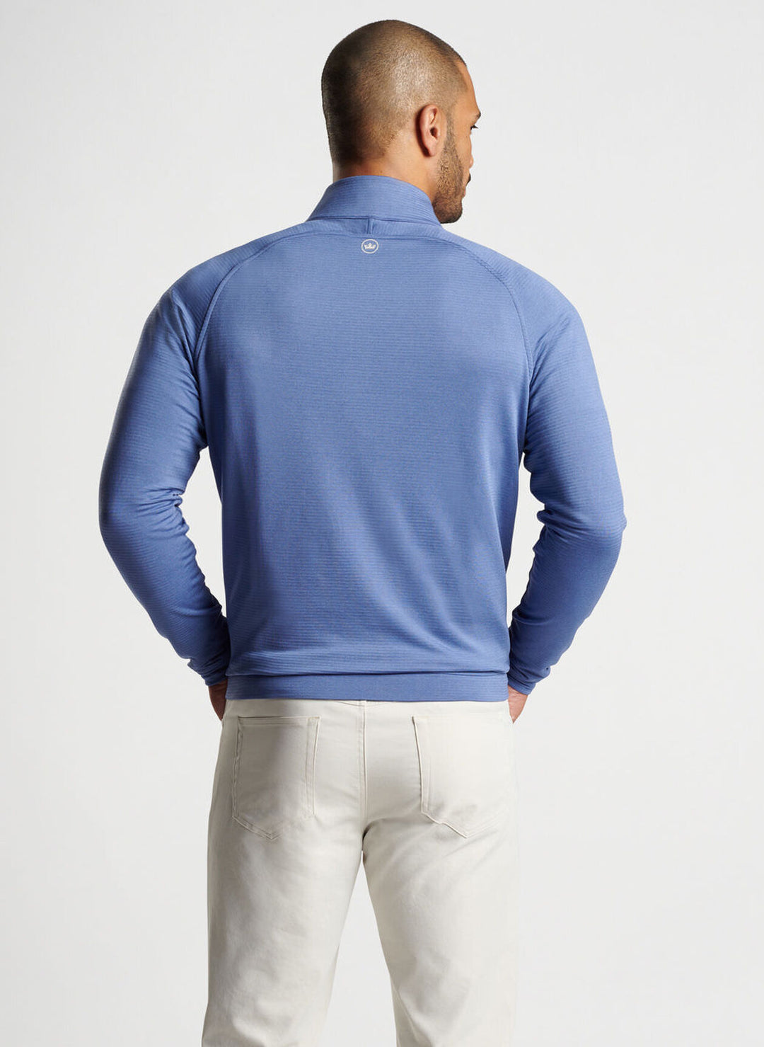 Peter Millar Mens Classic Fit Beaumont Performance Quarter-Zip - ASTRAL BLUE