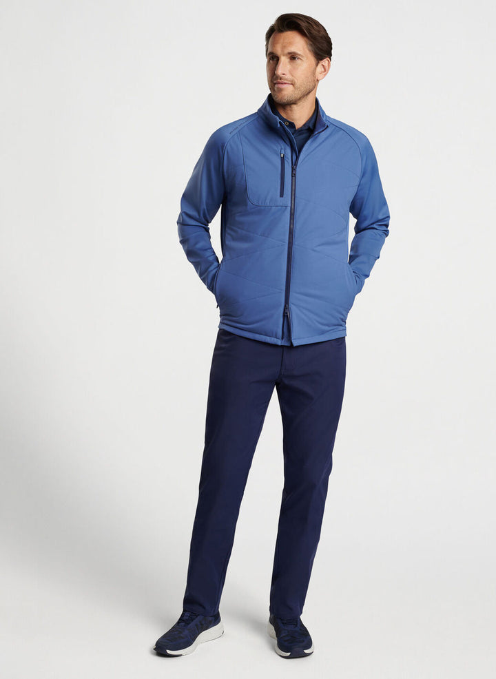 Peter Millar Mens Classic Fit Merge Hybrid Jacket - ASTRAL BLUE