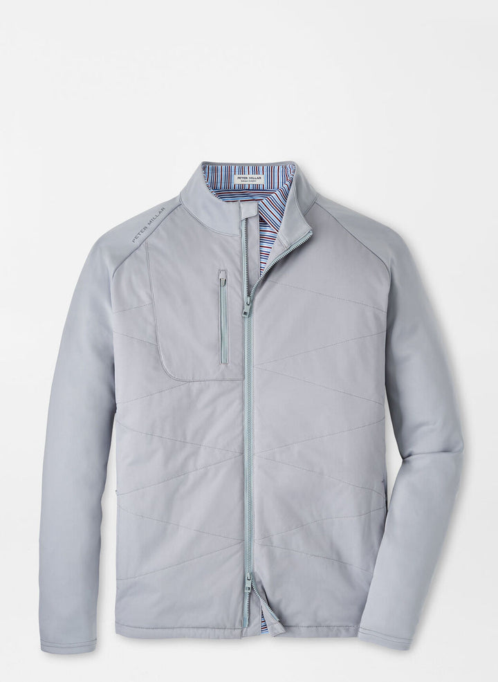 Peter Millar Mens Classic Fit Merge Hybrid Jacket - GALE GREY