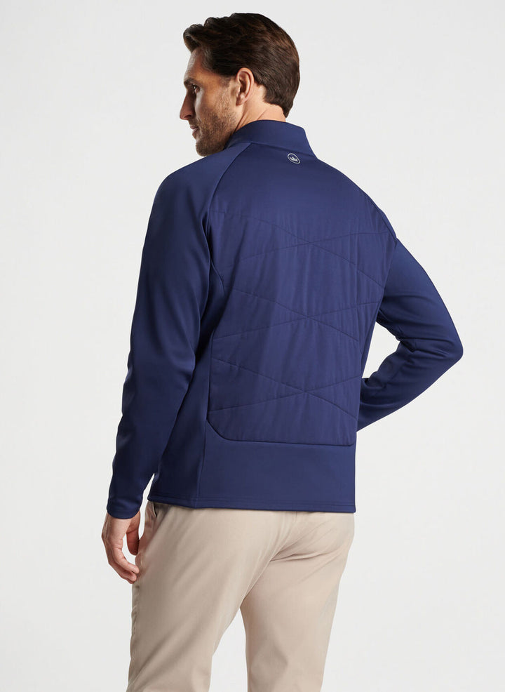 Peter Millar Mens Classic Fit Merge Hybrid Jacket - NAVY