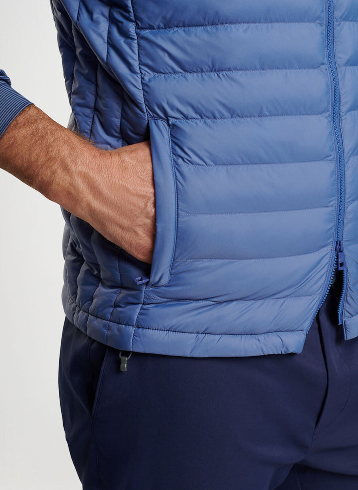 Peter Millar Mens  Classic Fit All Course Vest - ASTRAL BLUE