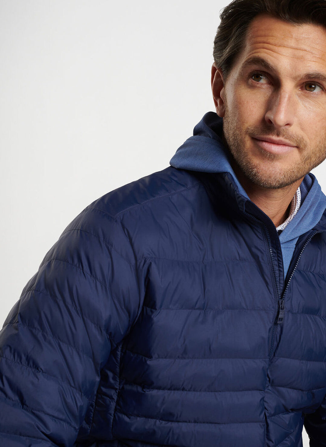 Peter Millar Mens Classic Fit All Course Jacket - NAVY