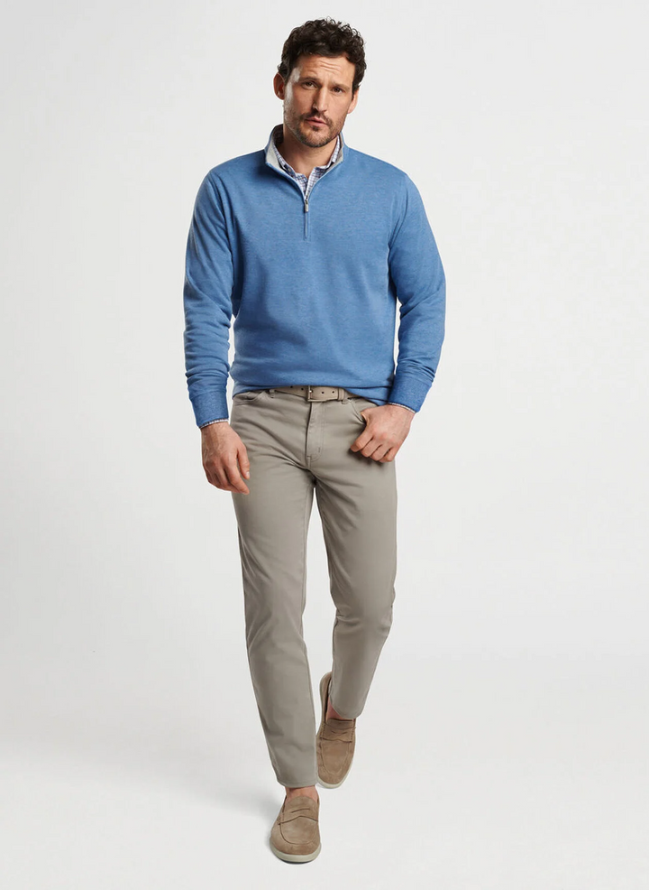 Peter Millar Mens Classic Fit Crown Comfort Pullover - ASTRAL BLUE