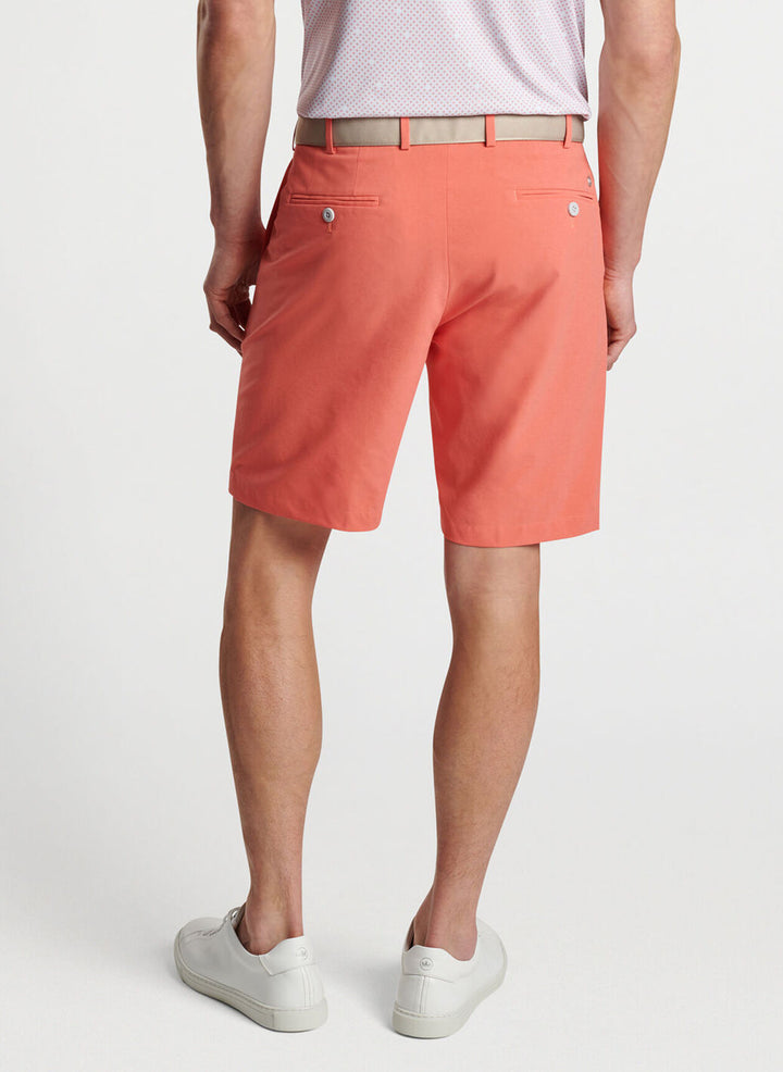 Peter Millar Mens Tailored Fit Surge Performance Short - SCARLET LILY