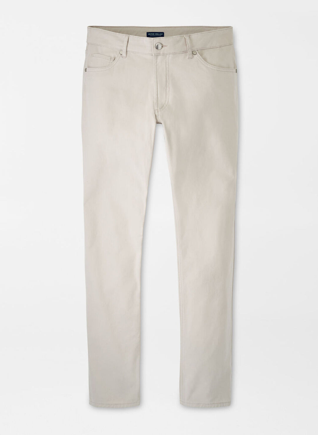 Peter Millar Mens Tailored Fit Delvin Twill Five-Pocket Trouser - STONE