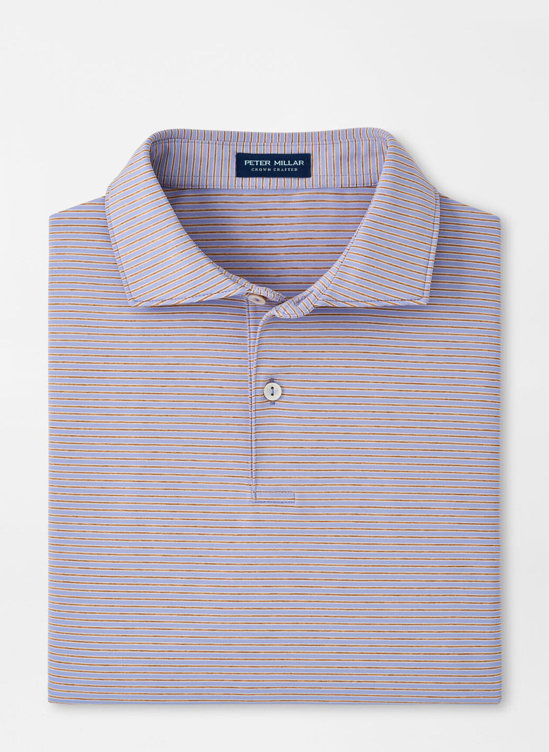 Peter Millar Mens Tailored Fit Ambrose Performance Jersey Polo - LAVENDER FOG