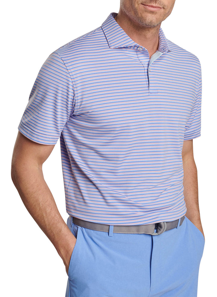 Peter Millar Mens Tailored Fit Bowen Performance Jersey Polo - ELIXIR