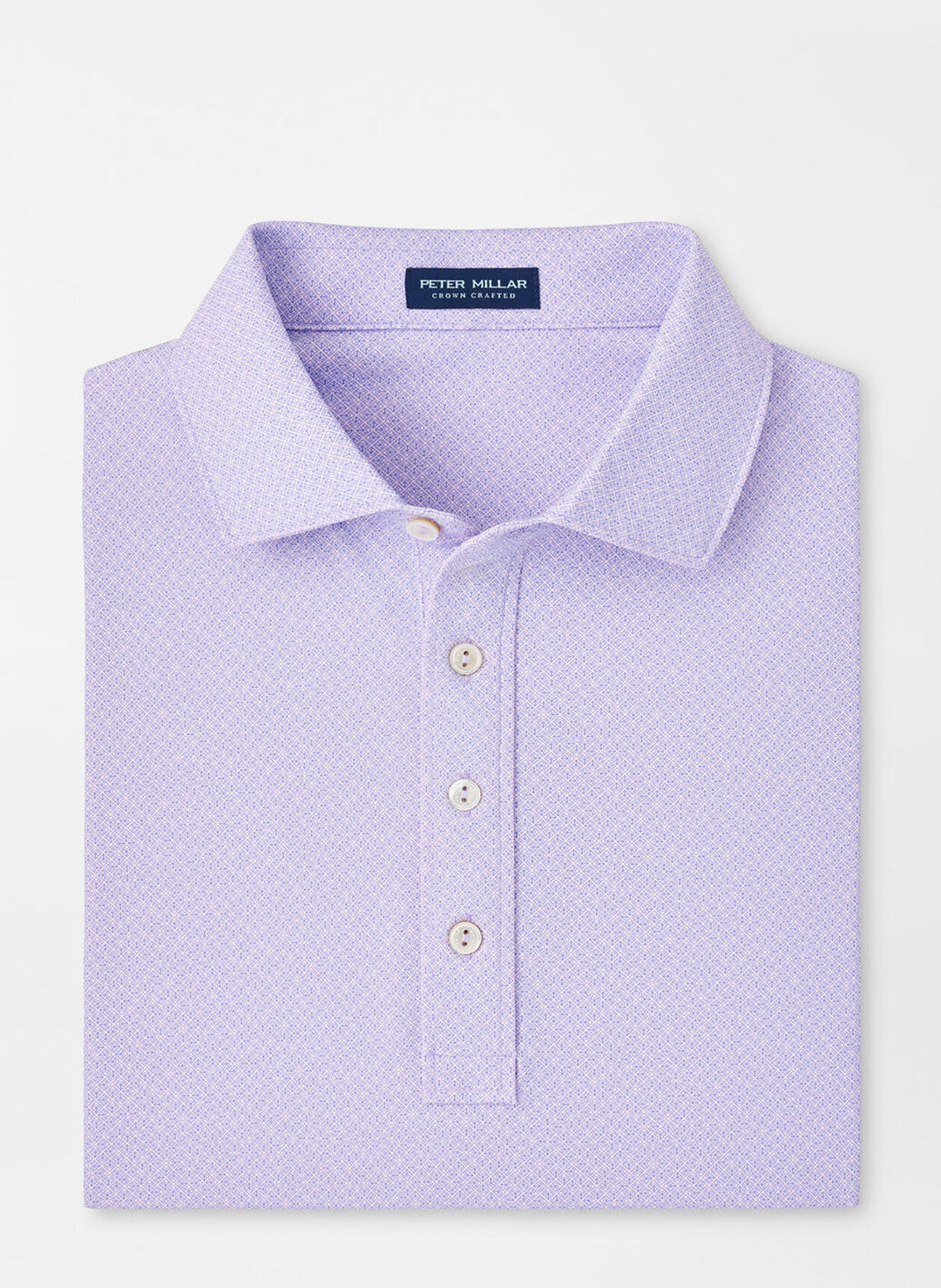 Peter Millar Mens Tailored Fit Beelman Performance Jersey Polo - MISTY ROSE