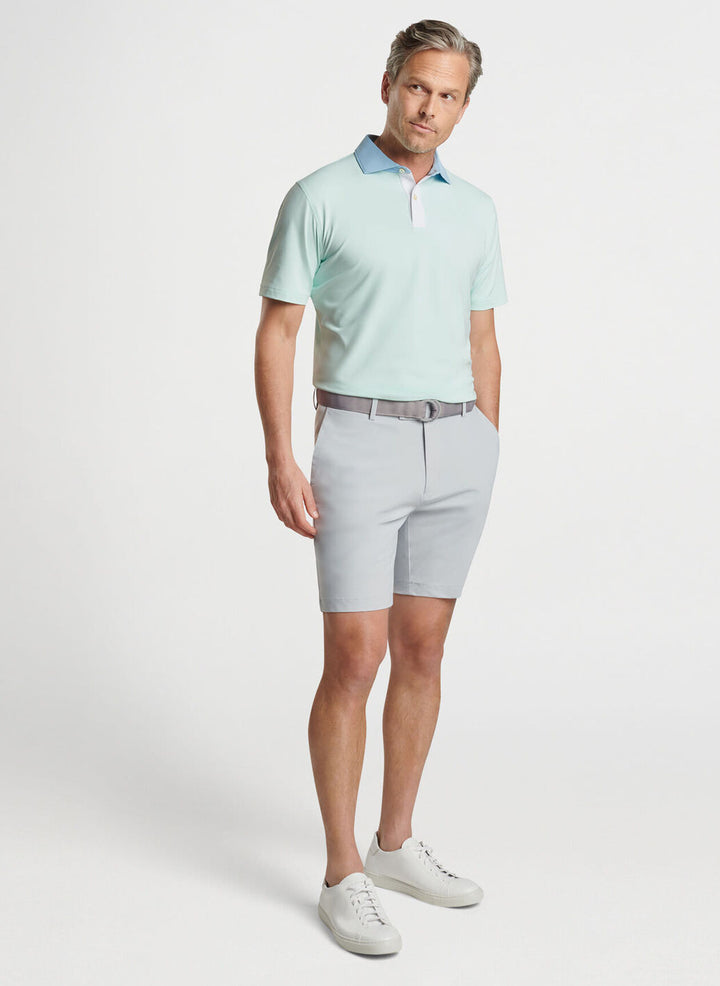 Peter Millar Mens Tailored Fit Cadence Performance Jersey Polo - CAPRI BREEZE