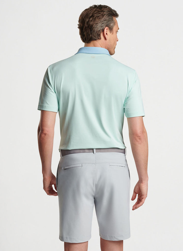 Peter Millar Mens Tailored Fit Cadence Performance Jersey Polo - CAPRI BREEZE